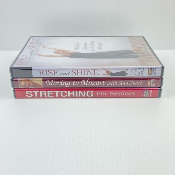 Ann Smith Stretching DVDs 3 Lot Sealed New Seniors Workout Exercise - Picture 3 of 9